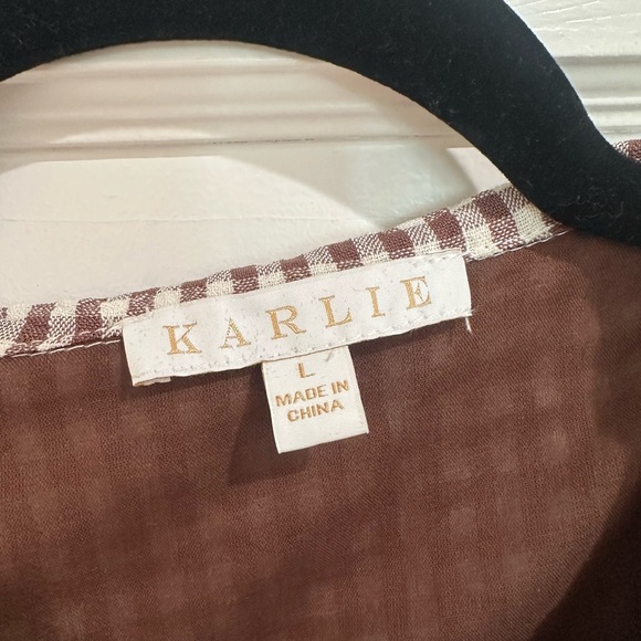 Karlie Gingham Top - Picture 2 of 2